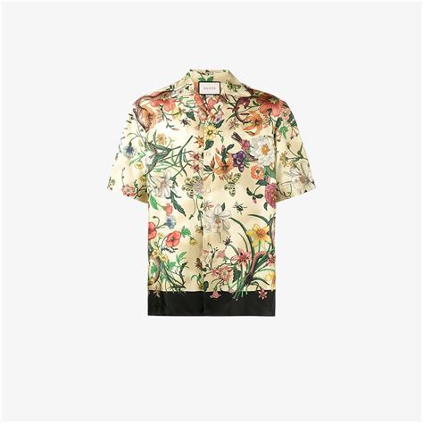 gucci shirt flower|gucci flower shirt template.